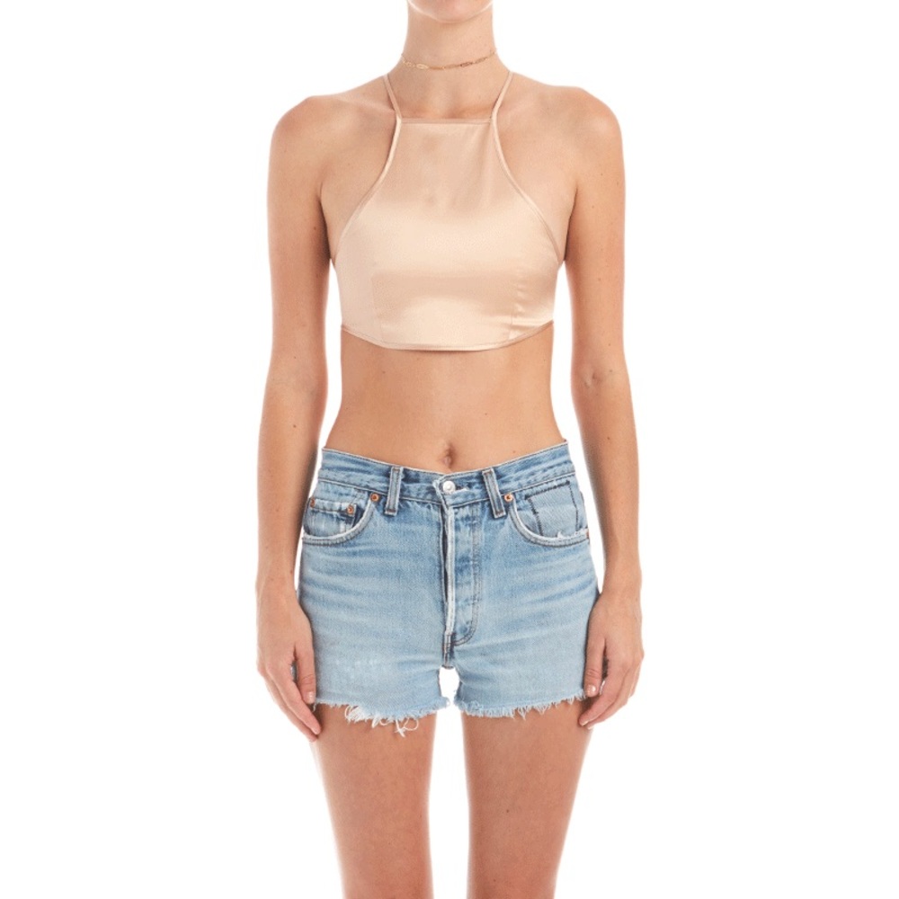 Are You Am I Genuine silk bib top, never worn.
